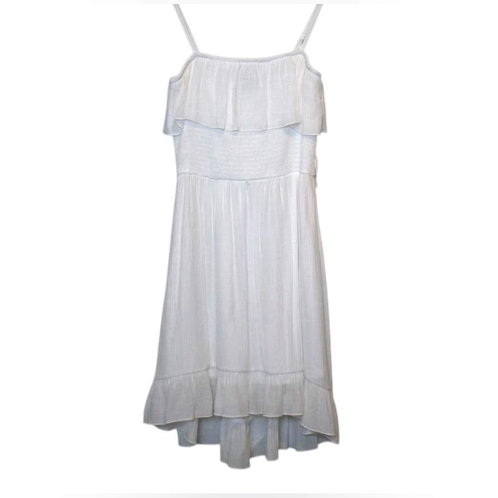 NWT BCX WHITE SPAGHETTI STRAP HIGH-LOW SUMMER DRESS SIZE S